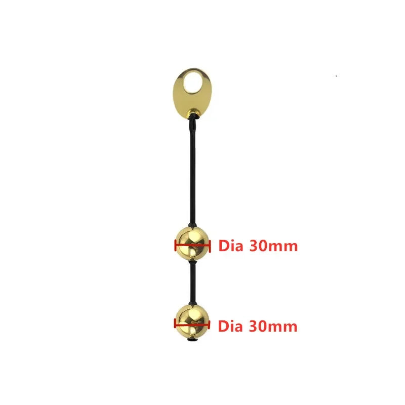 Gtooza_Soft stretchy Silicone pull ring metal Anal beads Kegel ben wa geisha ball expander vaginal tighten exercise sex toy  women gtooza.com