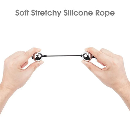 Soft stretchy Silicone pull ring metal Anal beads Kegel ben wa geisha ball expander vaginal tighten exercise sex toy  women