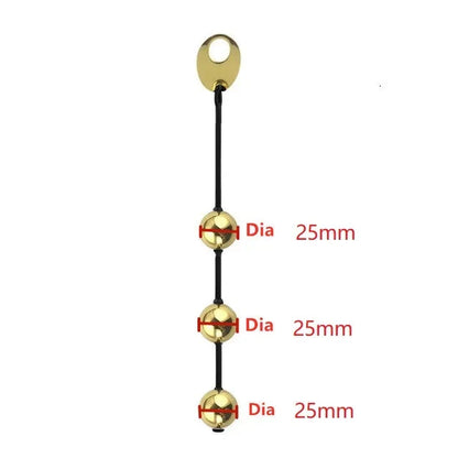 Gtooza_Soft stretchy Silicone pull ring metal Anal beads Kegel ben wa geisha ball expander vaginal tighten exercise sex toy  women gtooza.com