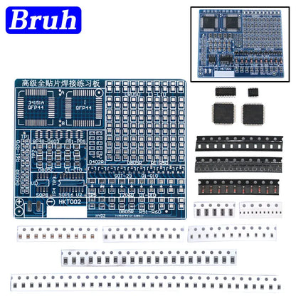 Spare Parts Advanced Full-Chip Soldering Practice Board Electronic Components DIY Production Kit