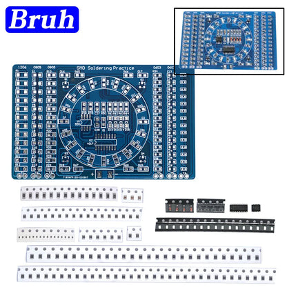 Spare Parts Advanced Full-Chip Soldering Practice Board Electronic Components DIY Production Kit