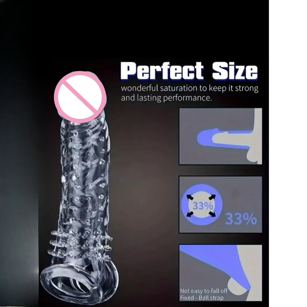 GtoozaSpecial Condoms Adult Sex Toys  Man Sensation Female G-spot Vaginal Stimulation Condoms Sophora Viciifolia Spike Penis Sleeve gtooza.com