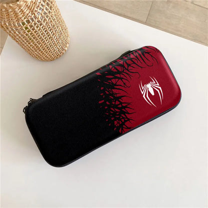 Spider Themed Storage Bag For Nintendo Switch Oled Console Pouch Travel Carrying Protective Case NS JoyCon Box Cover Accessories