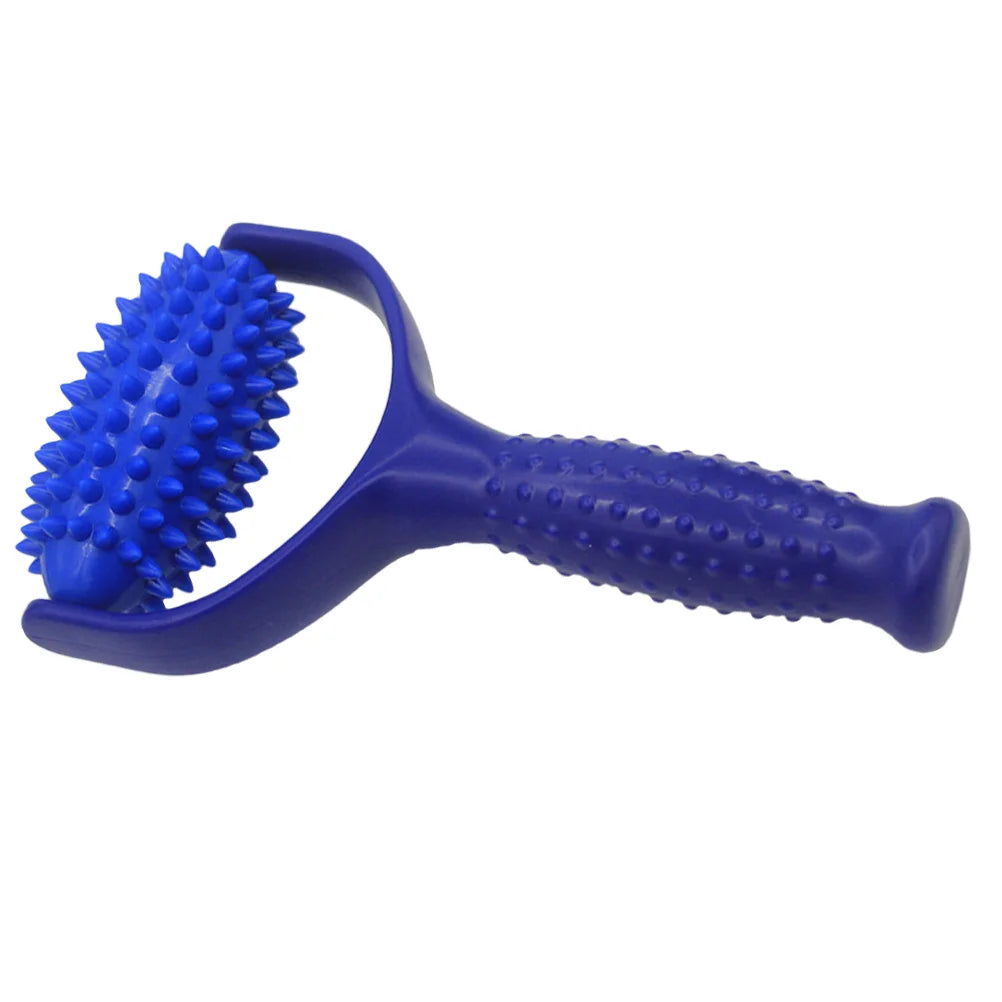 PC Spiked Massage Ball Roller Stick Yoga (Blue) Tool  Shoulder Massager Mus