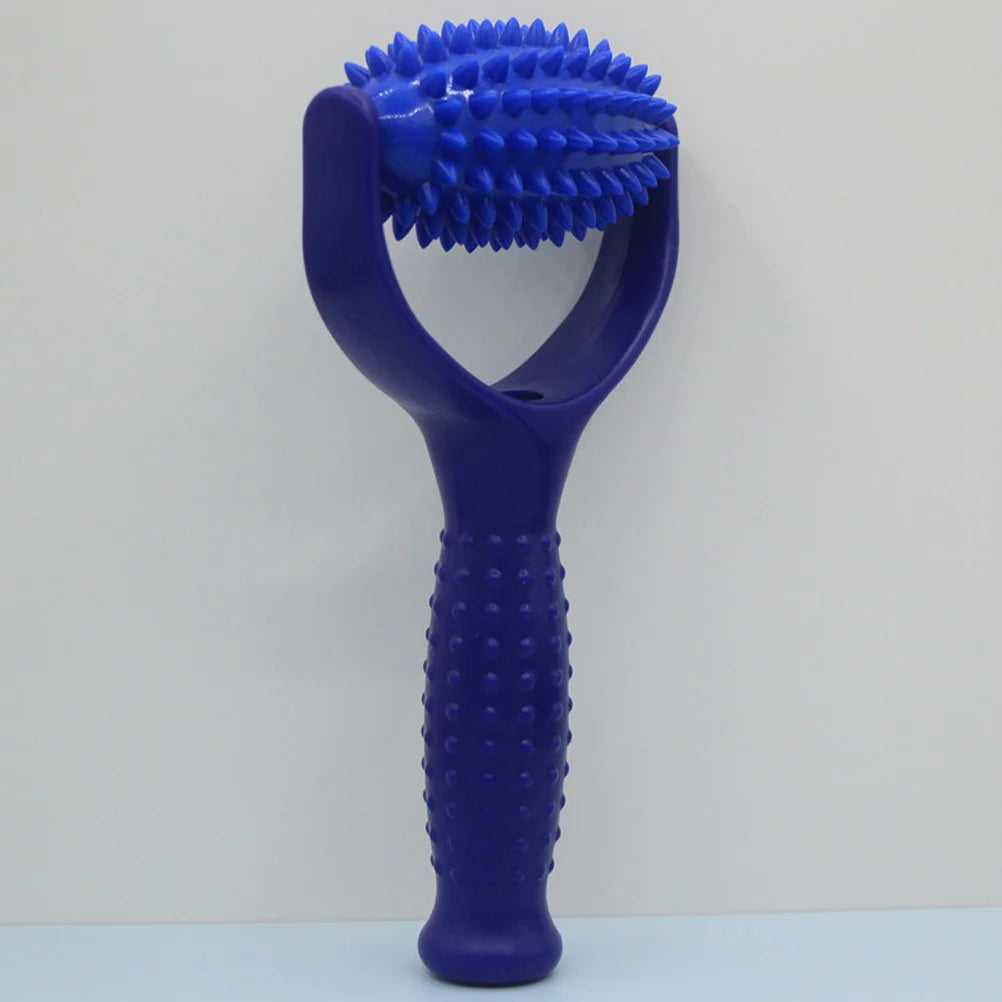 PC Spiked Massage Ball Roller Stick Yoga (Blue) Tool  Shoulder Massager Mus