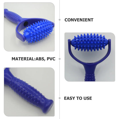 PC Spiked Massage Ball Roller Stick Yoga (Blue) Tool  Shoulder Massager Mus