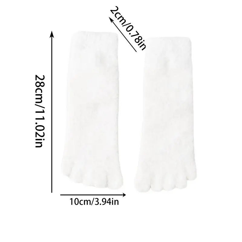 PC Split Toe Winter Socks Mid-Length Winter Toe Socks For Men Anti-Cold Yog