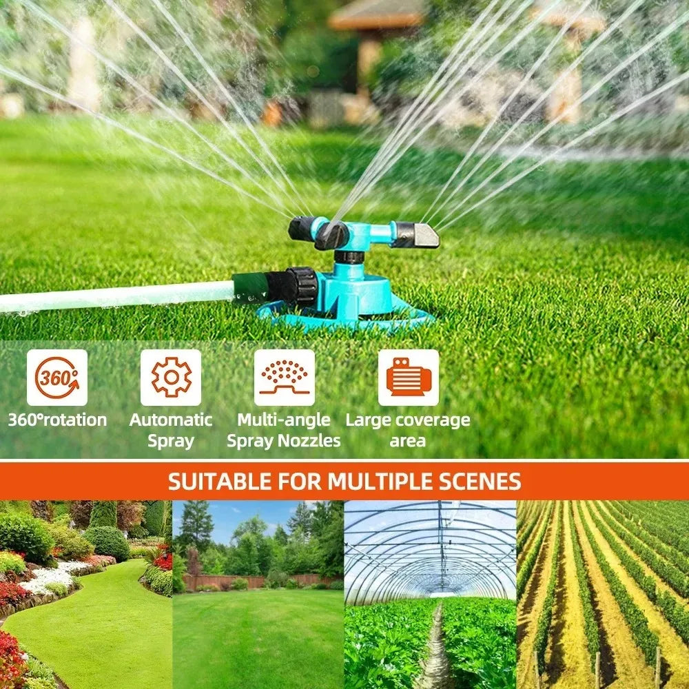 Sprinkler Nozzle 360 Degree Automatic Rotating Water Spray Garden Lawn Automatic Sprinkler Garden Watering Irrigation Supplies