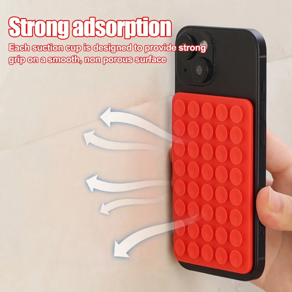 Square Thickened Silicone Suction Cup Holders Stand Mobile Phones Tablet Suction Bracket Anti Slip Car Navigation Mount