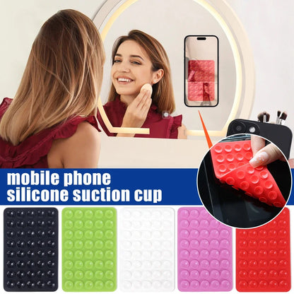 Square Thickened Silicone Suction Cup Holders Stand Mobile Phones Tablet Suction Bracket Anti Slip Car Navigation Mount