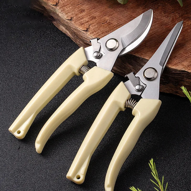 Stainless Steel Garden Pruning Shears Garden Scissors Hand Tools Fruit Cutting Gardening Tools Outdoor Gardening Landscape Tools