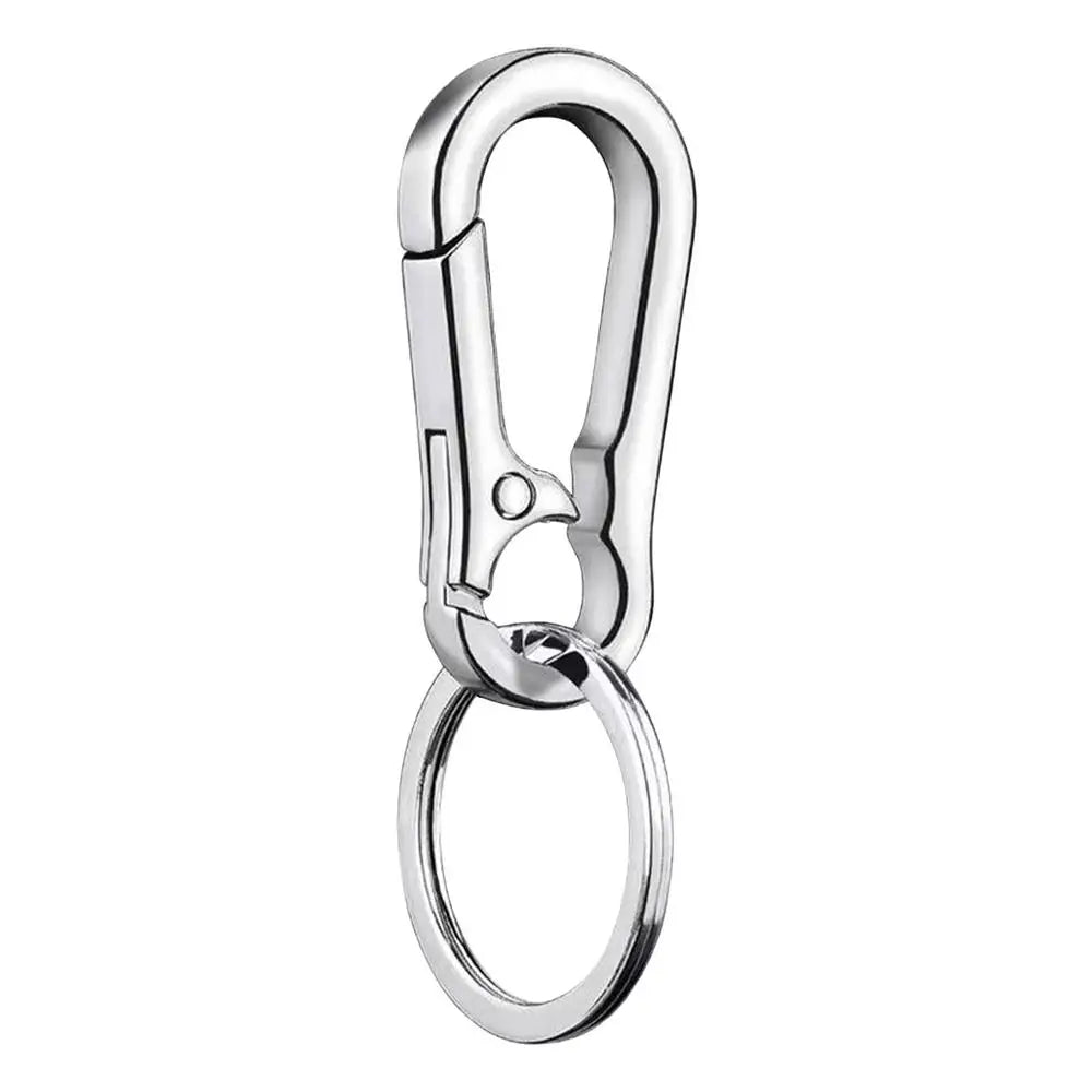 PC Stainless Steel Gourd Buckle Climbing Keychain Waist Belt Clip Anti-lost