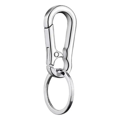 PC Stainless Steel Gourd Buckle Climbing Keychain Waist Belt Clip Anti-lost