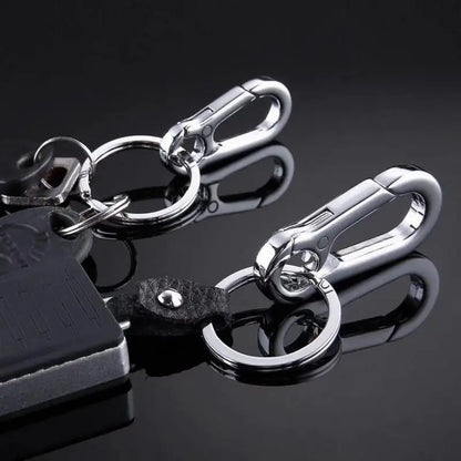 PC Stainless Steel Gourd Buckle Climbing Keychain Waist Belt Clip Anti-lost