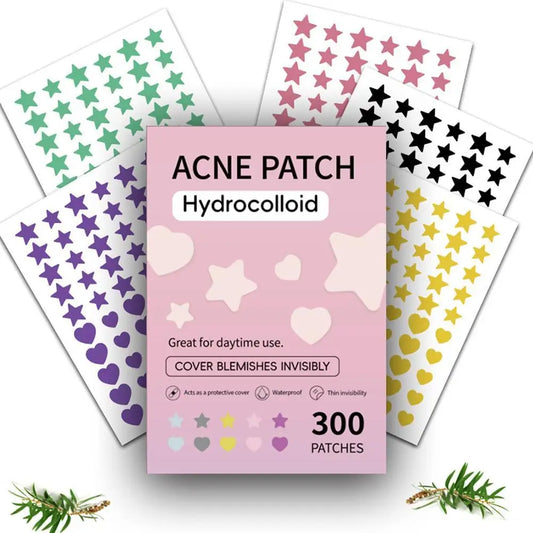 Star Pimple Patch Acne Colorful Invisible Acne Removal Skin Care Stickers Concealer Face Spot Beauty Makeup Tools 300/600pcs