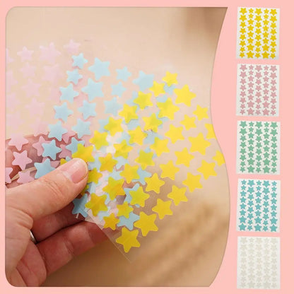 Star Pimple Patch Acne Colorful Invisible Acne Removal Skin Care Stickers Y2K Originality Concealer Face Spot Beauty Tool