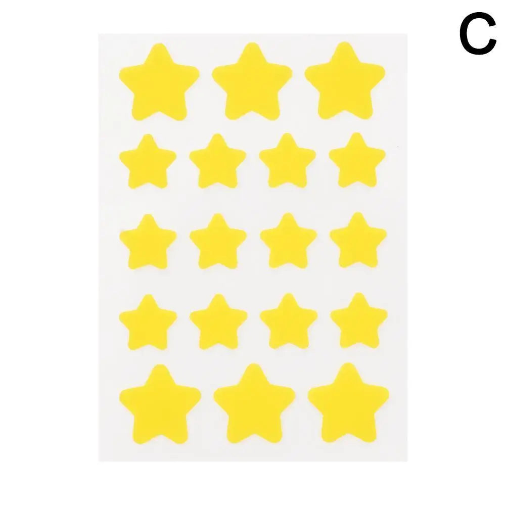 Star Pimple Patch Acne Yellow Invisible Acne Removal Skin Care Stickers Y2K Originality Concealer Face Spot Beauty Makeup Tool