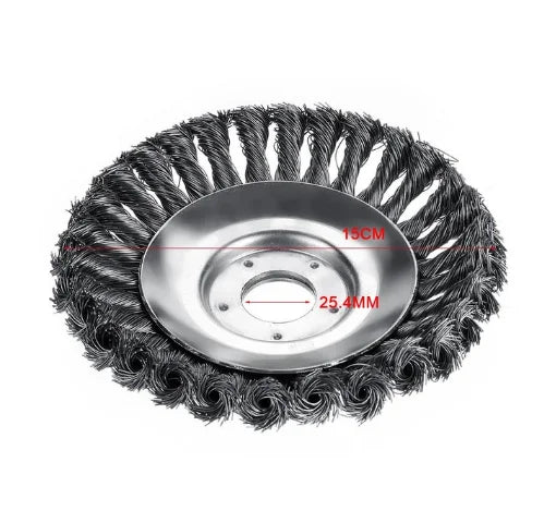 Steel Wire Wheel Garden Weed Brush, Lawn Mower, Grass Eater, Brush Cutter Tools, Garden Grass Trimmer Head