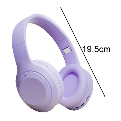 PCStereo Headphones Wireless Headset Wireless Over-ear Headphones with Acti