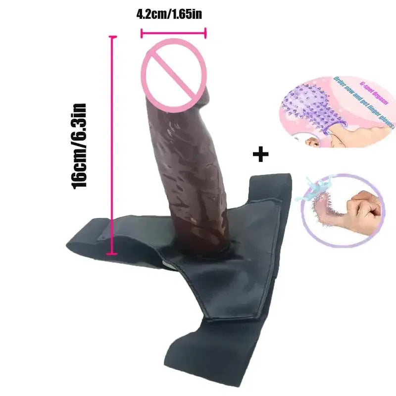 Strap On Dildos Anal Penis Hollow Double Penis double Strapon Harness Belt  Man adult Sex Toys  Woman Gay Wearable Lesbian