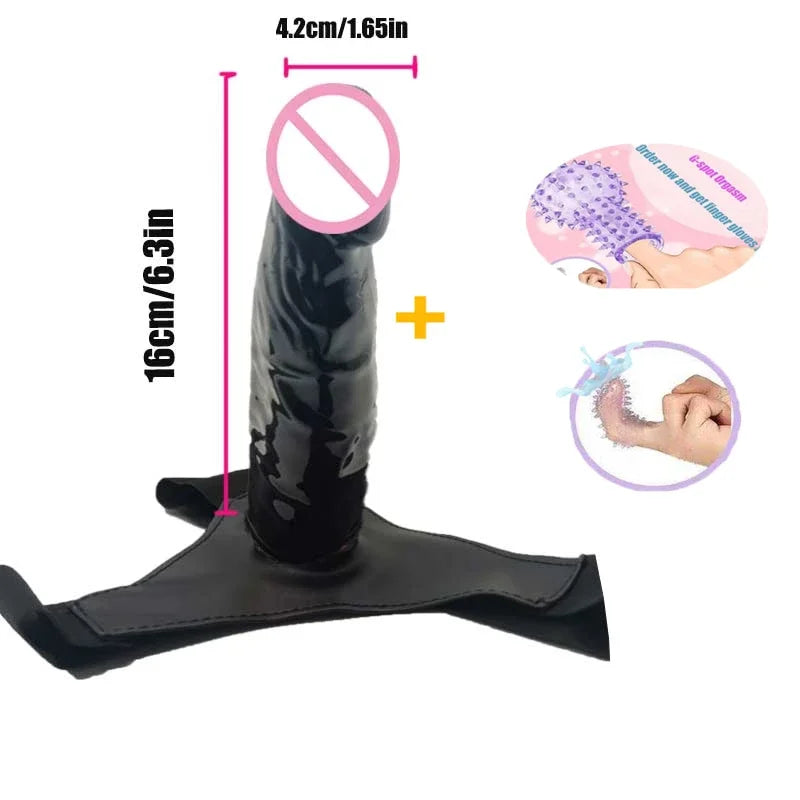 Strap On Dildos Anal Penis Hollow Double Penis double Strapon Harness Belt  Man adult Sex Toys  Woman Gay Wearable Lesbian