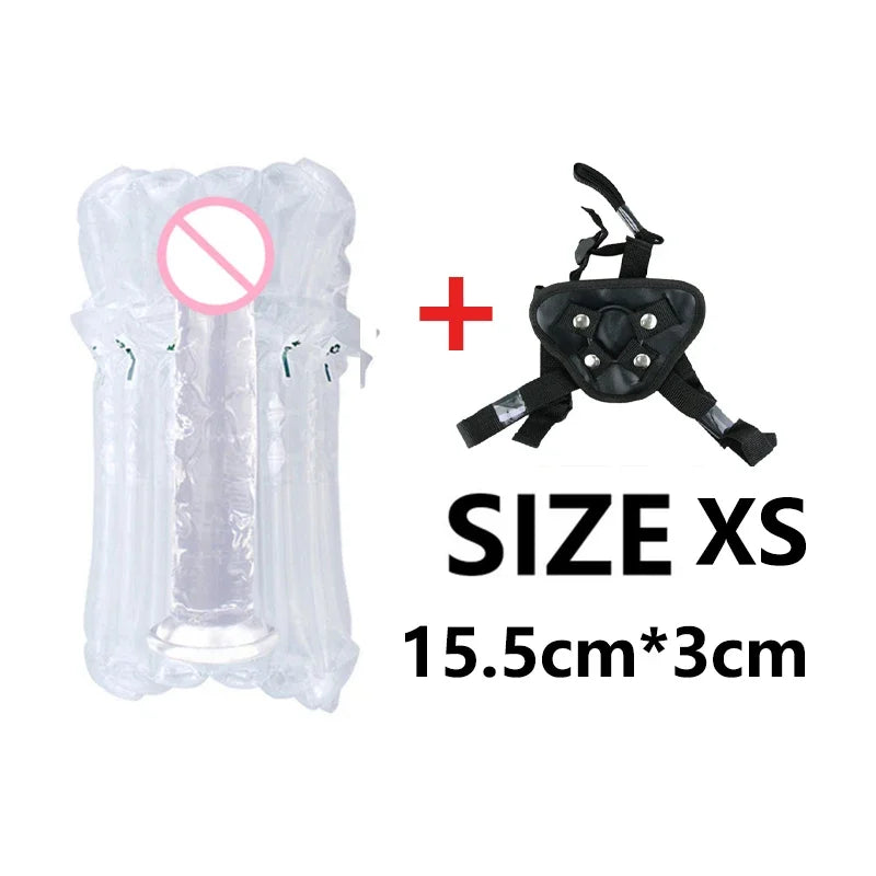 Gtooza_Strap-on Silicone  Women Masturbators Suction Gay Realistic s Huge Penis Sexual Harness Anal Sex Toy  Lesbian gtooza.com