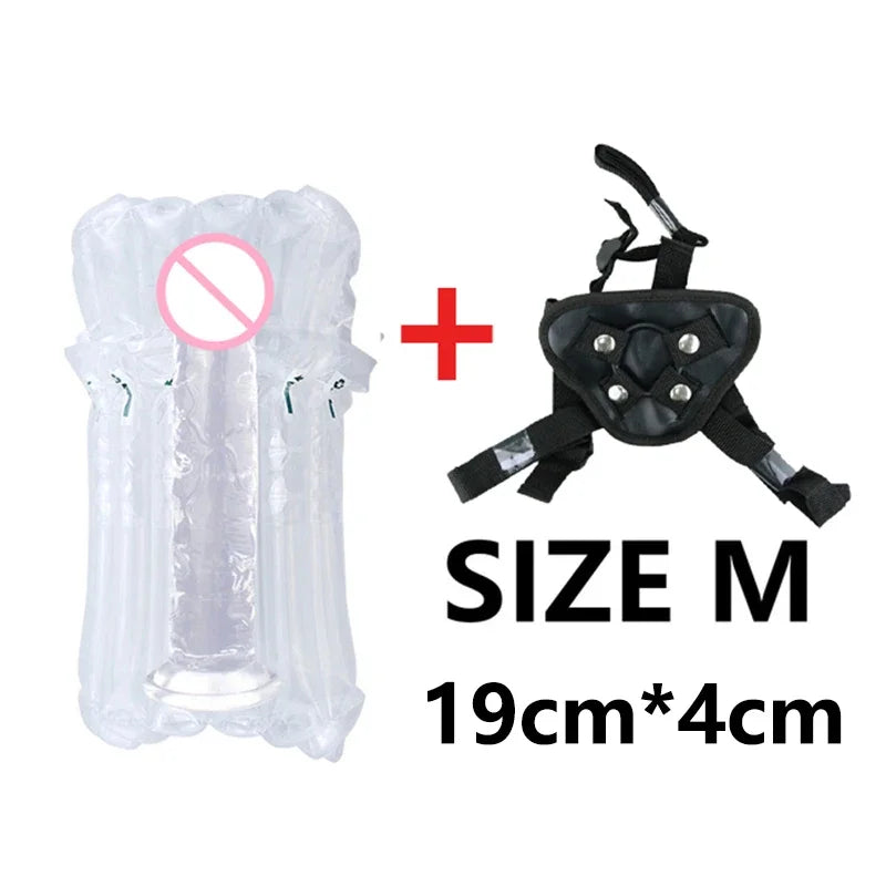 Gtooza_Strap-on Silicone  Women Masturbators Suction Gay Realistic s Huge Penis Sexual Harness Anal Sex Toy  Lesbian gtooza.com