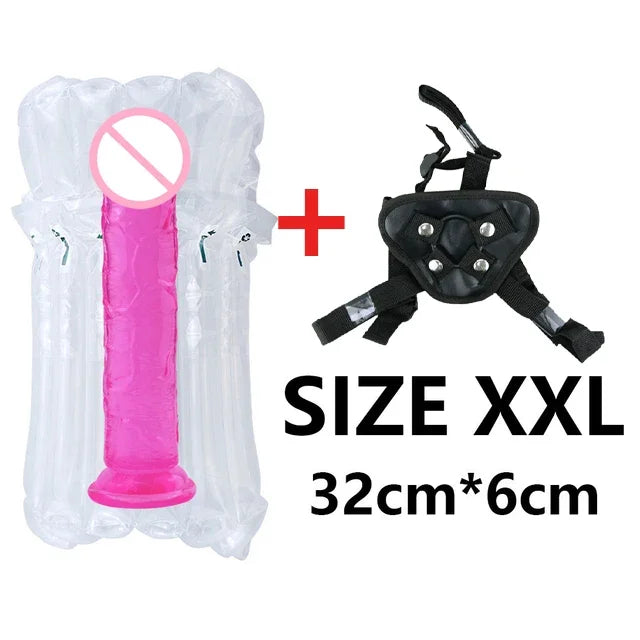 Gtooza_Strapon  Women Panties Suction Cup s Huge Penis Belt Sexual Harness Strap On Plug Anal XXL Sex Toy  Lesbian gtooza.com