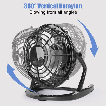 Strong Wind USB Silent Fan Cooler  Laptop Notebook PC Home Office Desk 4 Blade Cooling Fans Summer Rottable USB Mini Fan