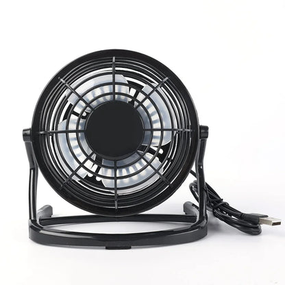 Strong Wind USB Silent Fan Cooler  Laptop Notebook PC Home Office Desk 4 Blade Cooling Fans Summer Rottable USB Mini Fan