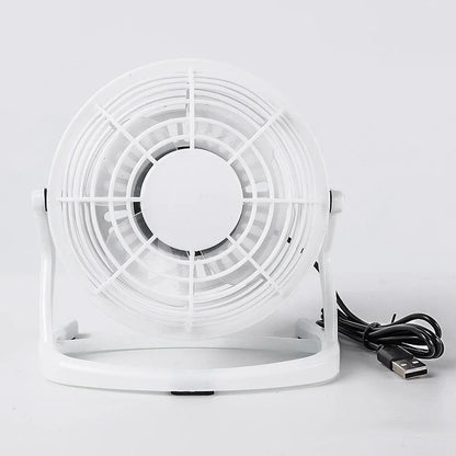 Strong Wind USB Silent Fan Cooler  Laptop Notebook PC Home Office Desk 4 Blade Cooling Fans Summer Rottable USB Mini Fan