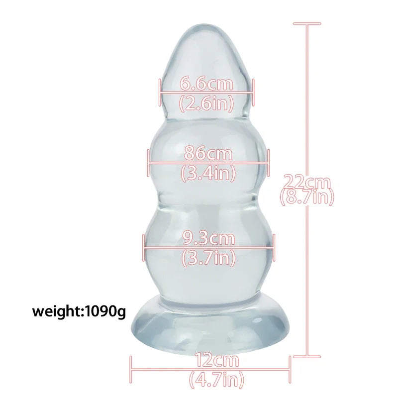 Super Large  Huge   Big ButtPlug Expansion Prostate Massager Anal Masturbator  Men Adult Sex Toys