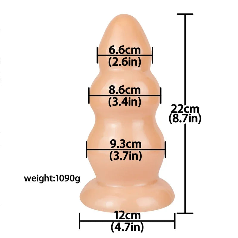 Super Large  Huge   Big ButtPlug Expansion Prostate Massager Anal Masturbator  Men Adult Sex Toys