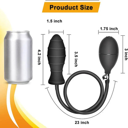 Super Large Inflatable Huge Big Dildo Pump Dilator Expandable Butt Plug Anal Balls Sex Toys Men Prostate Massager