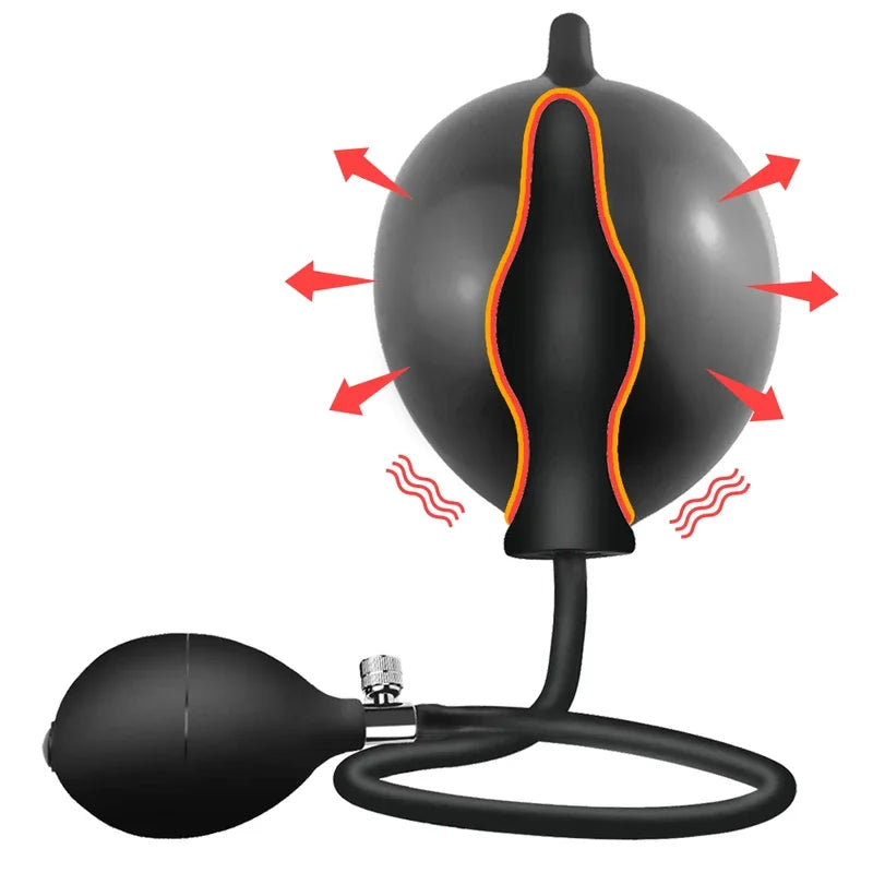 Super Large Inflatable Huge Big  Pump Dilator Expandable  Anal Balls Sex Toys Men Prostate Massager gtooza.com