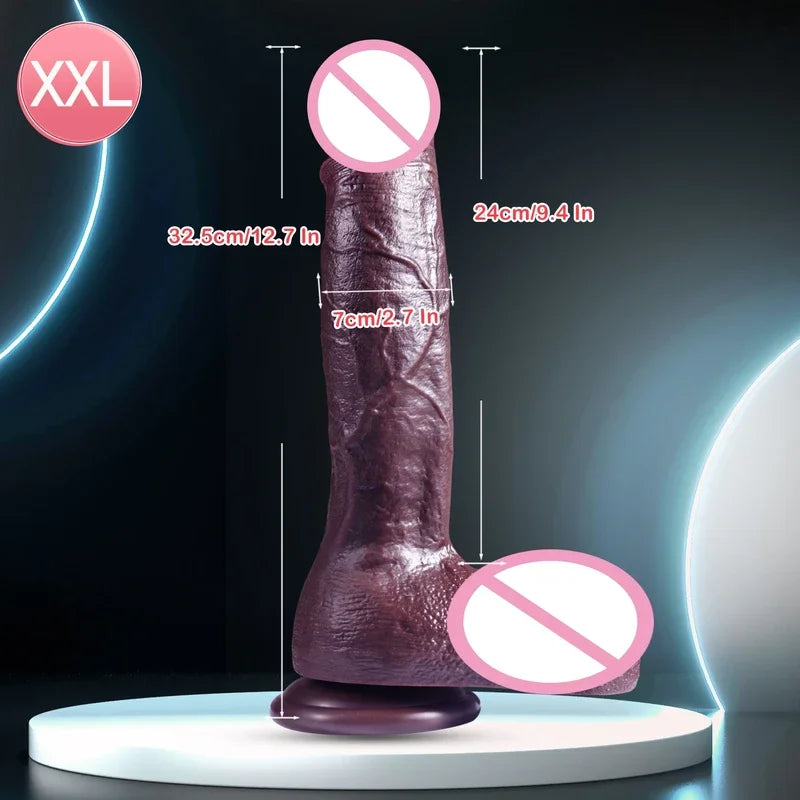 Super Real Skin Silicone Big Huge Dildo Realistic Suction Cup Cock Male Artificial Rubber Penis Dick Sex Toys  Women Vaginal gtooza.com