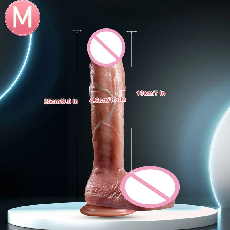 Super Real Skin Silicone Big Huge Dildo Realistic Suction Cup Cock Male Artificial Rubber Penis Dick Sex Toys  Women Vaginal gtooza.com