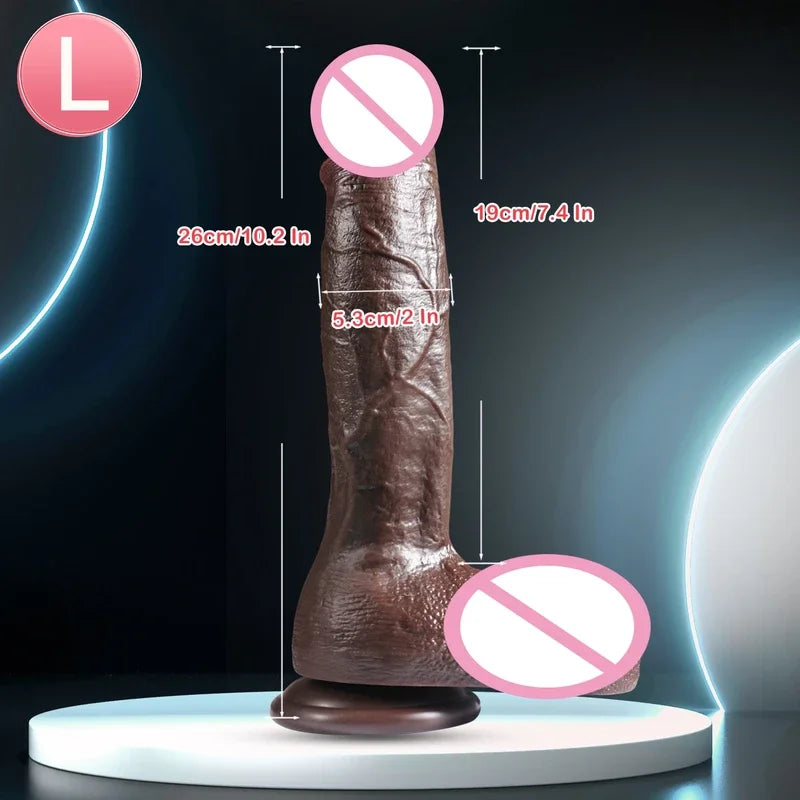 Super Real Skin Silicone Big Huge Dildo Realistic Suction Cup Cock Male Artificial Rubber Penis Dick Sex Toys  Women Vaginal gtooza.com