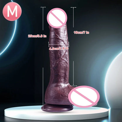 Super Real Skin Silicone Big Huge  Realistic Suction Cup Cock Male Artificial Rubber Penis  Sex Toys  Women Vaginal