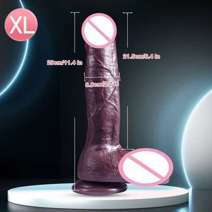 Super Real Skin Silicone Big Huge  Realistic Suction Cup Cock Male Artificial Rubber Penis  Sex Toys  Women Vaginal