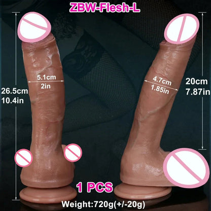 Gtooza_Super Real Skin Silicone Big Huge  Realistic Suction Cup Cock Male Artificial Rubber Penis  Sex Toys  Women Vaginal gtooza.com