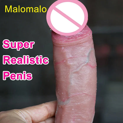 Super Realistic Soft Big  Cheap Small Penis Silicone Suction Cup   Anal Sex Toys Men Women Gay Strap on Cock