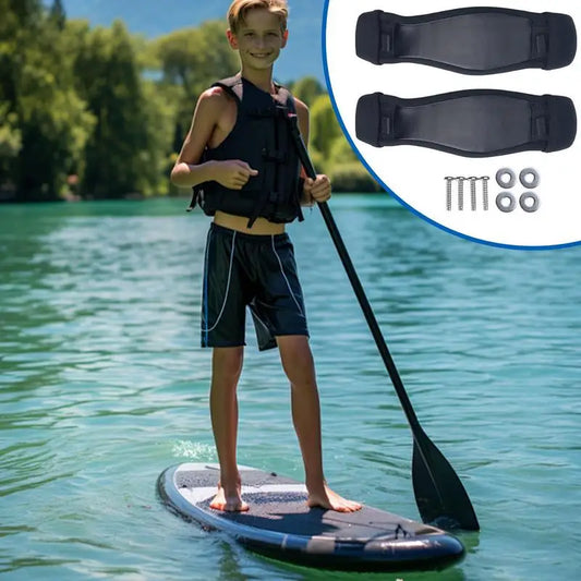 PC Surfing Foot Strap Kiteboard Foot Cover Belt PU Leather Fabric Surf Boar