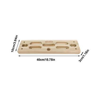 PC Suspend Board For Climbing Portable Hangable Wooden Climbing Hangboard H