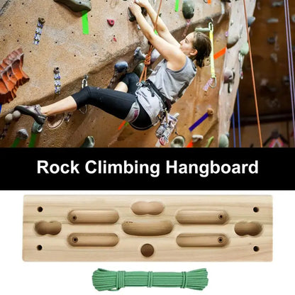 PC Suspend Board For Climbing Portable Hangable Wooden Climbing Hangboard H