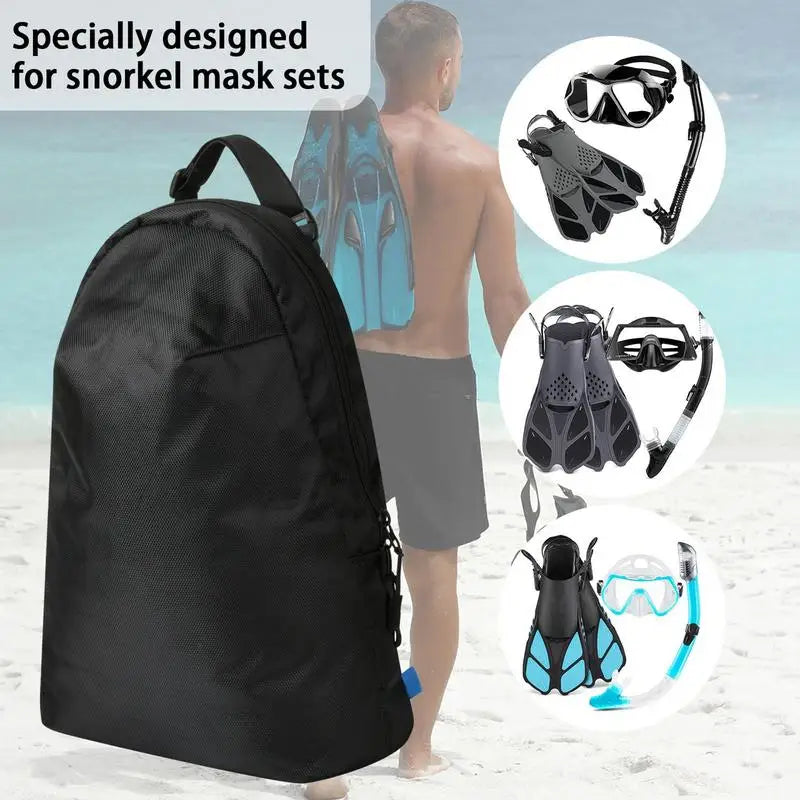 PC Swim Bag Mesh Backpack Folding Portable Sports Fitness Bag Nylon Swim Ge