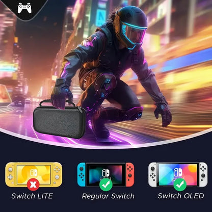 Switch Carrying Case Compatible with Nintendo Switch/OLED, with 20 Games Cartridges Protective Hard Shell Carrying Case Pouch