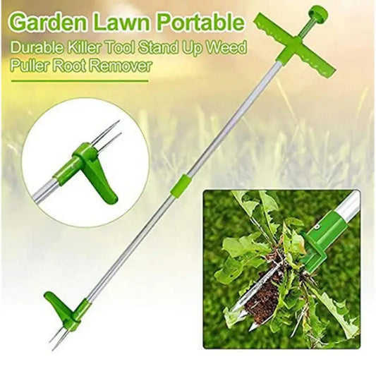 T50 Long Handle Weed Remover Durable Garden Lawn Weeder Outdoor Yard Grass Root Puller Tools Garden Planting Elements