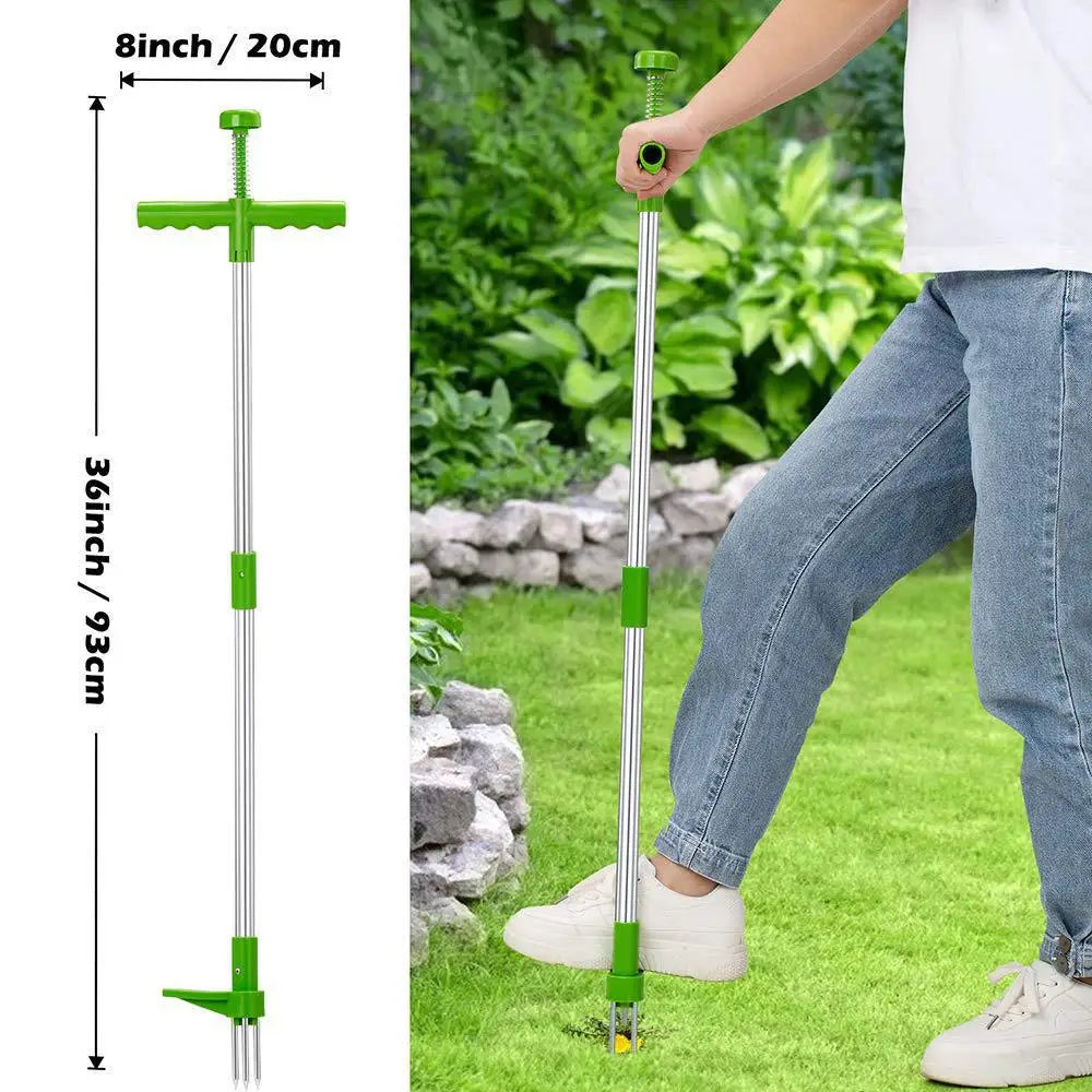 T50 Long Handle Weed Remover Durable Garden Lawn Weeder Outdoor Yard Grass Root Puller Tools Garden Planting Elements