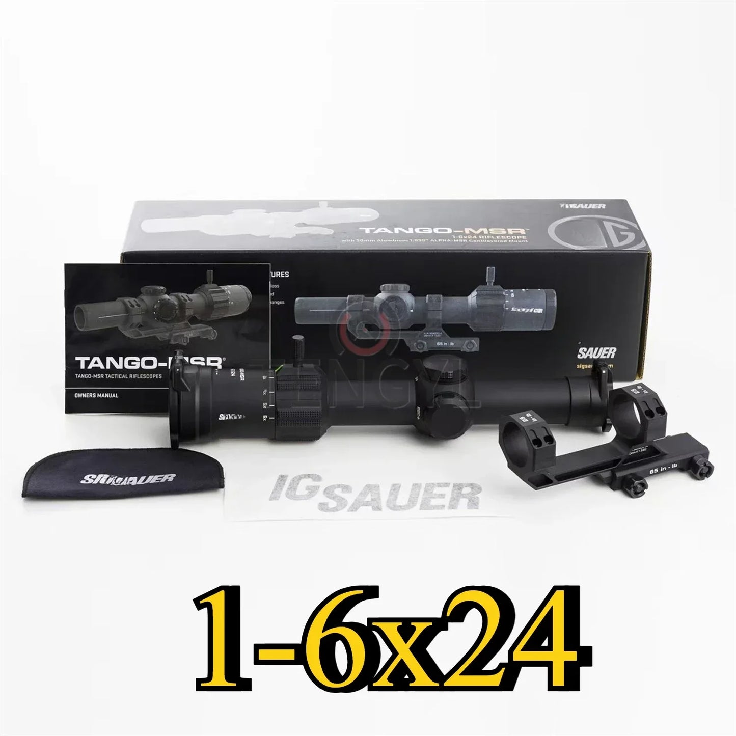 TANGO-MSR LPVO1-8x24mm/1-6x24mm 30mm Maintube SFP Riflescope-Shockproof Hunting Rifle Scope with Illuminated MSR BDC-8 Reticle